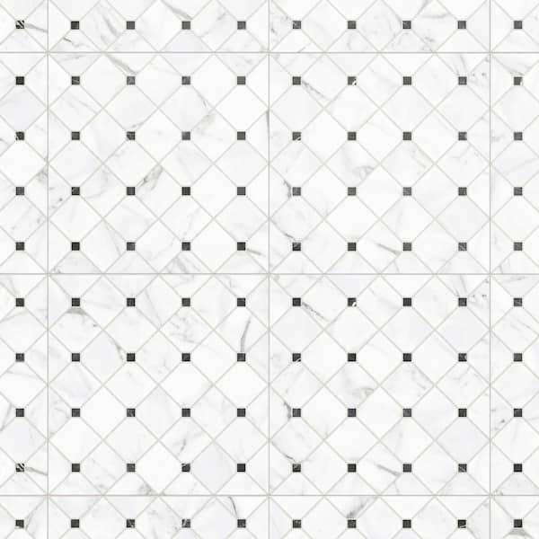 Tuscany Siena 17-3/8 in. x 17-3/8 in. Porcelain Floor and Wall Tile (14.91 sq. ft./Case)