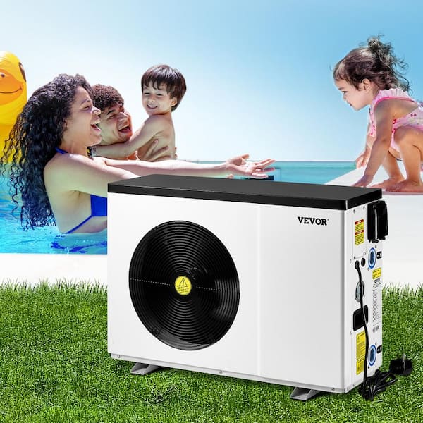 Electric Pool Heat Pump, 22250 BTU, Pool Heaters for 3171 to 6605 gal. Above and in Ground Pools, Low Noise