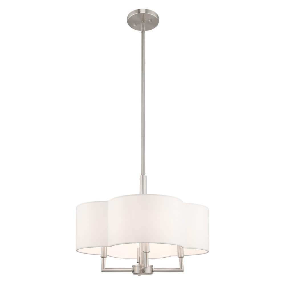 Chelsea Brushed Nickel 4-Light Mini Drum Chandelier