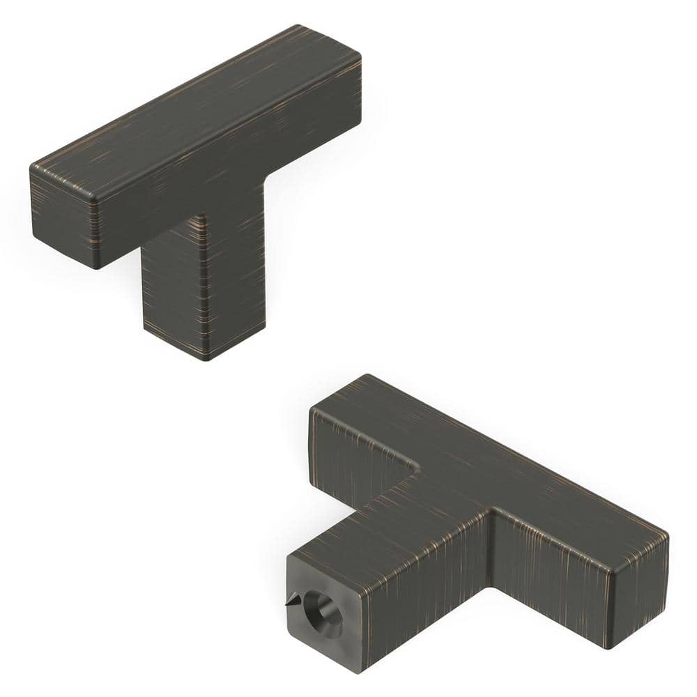 Skylight Collection 1-5/8 in. x 3/8 in. Oil Rubbed Vintage Bronze T-Knob Cabinet Knob price history on PriceWatchPro