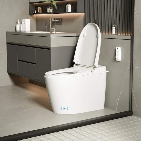 UKISHIRO Elongated Smart Bidet Toilet with Adjustable Sprayer Settings