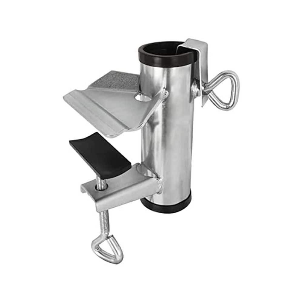 8.7 in. Heavy Duty Umbrella Clamp Stand Holder Adjustable Patio Beach Fishing Chair Fixed Clip Steel Black price history on PriceWatchPro