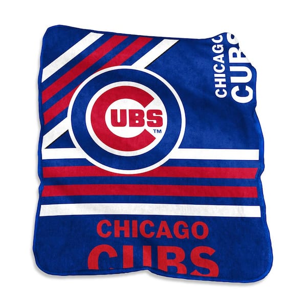 logobrands Chicago Cubs Multi Colored Raschel Throw