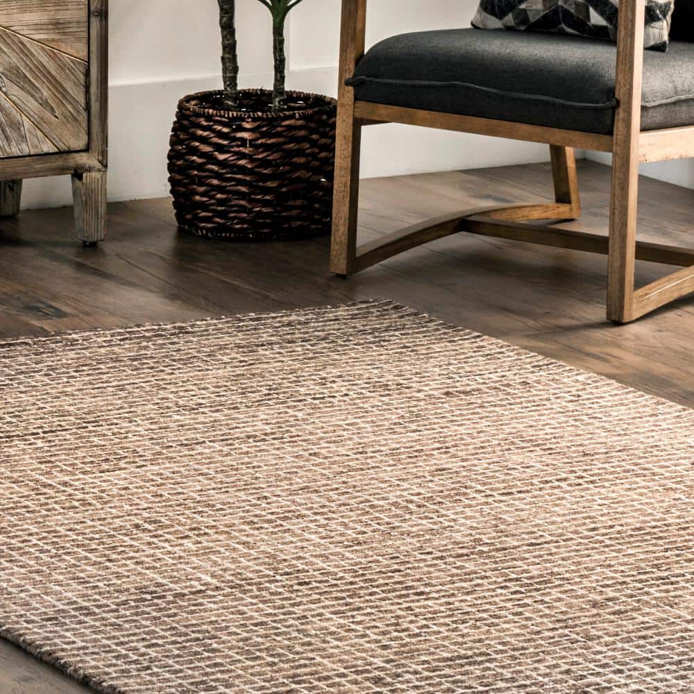 Melrose Hand-Tufted Wool Checkered 6' x 9' Area Rug