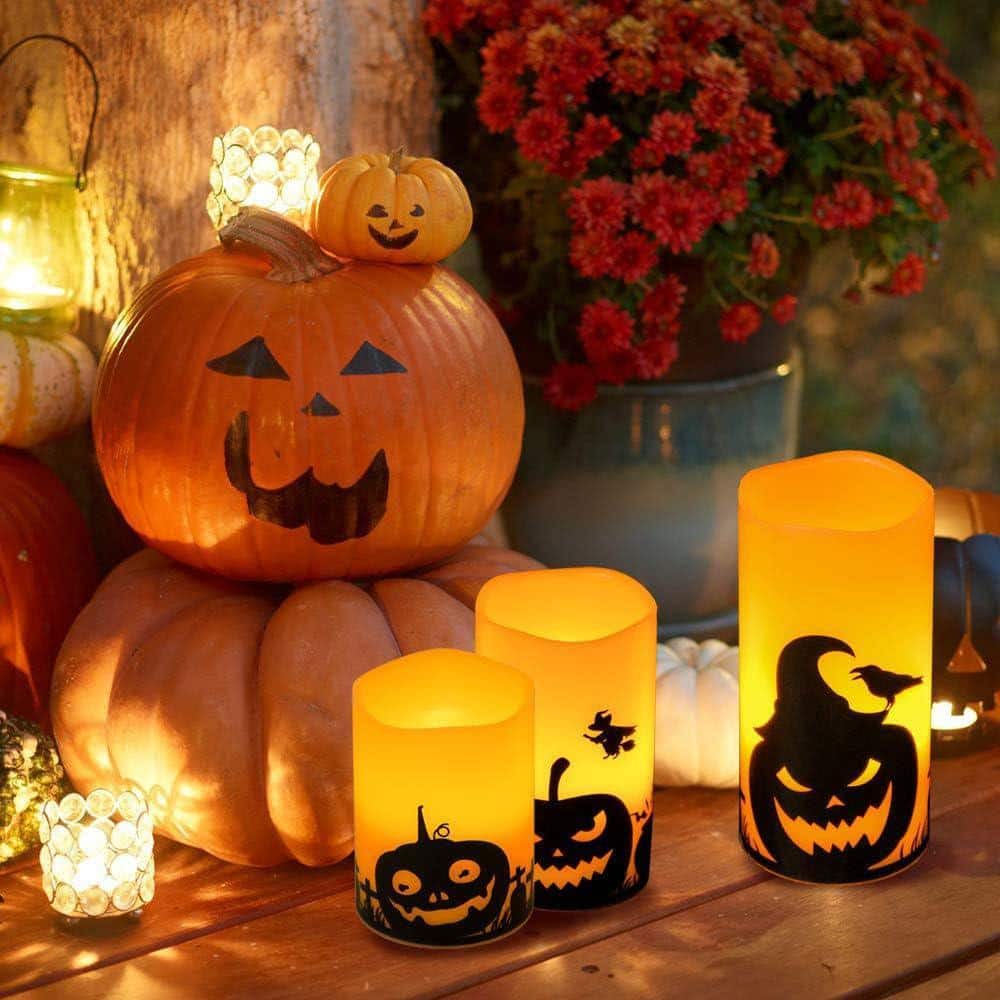 orange-flameless-candles-