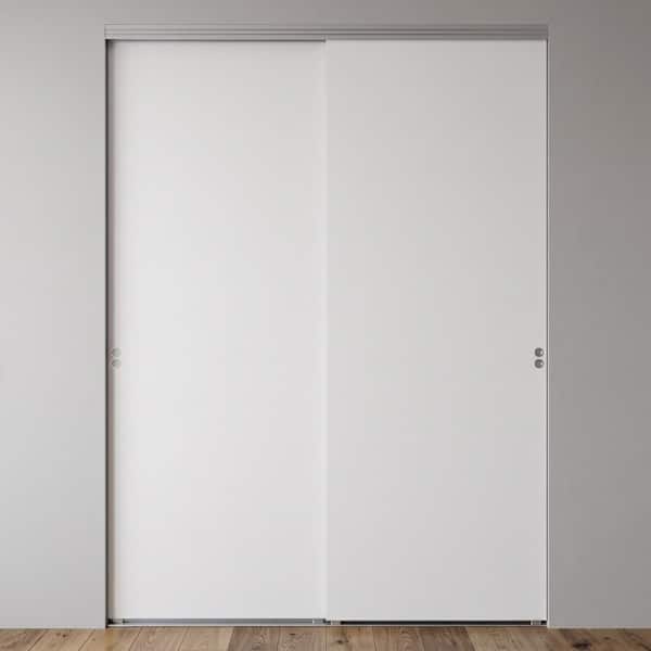 TRUporte 72 in. x 80 in. Silver Oak Trident Double-K Brace MDF