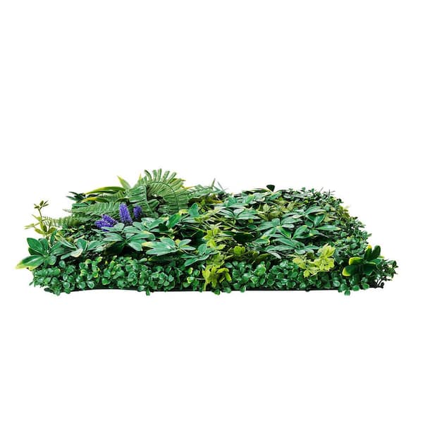 Artificial Grass Wall Panels 12-Piece 20 x 20 in. 3D Boxwood Panel for Indoor, Outdoor Green Decor, Privacy Hedge Screen