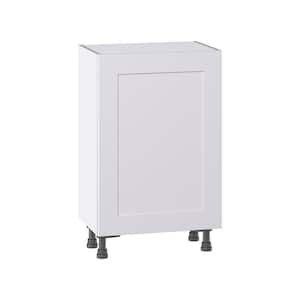 Wallace Painted Warm White Shaker Assembled Shallow Base Kitchen Cabinet with Door (21 in. W x 34.5 in. H x 14 in. D)