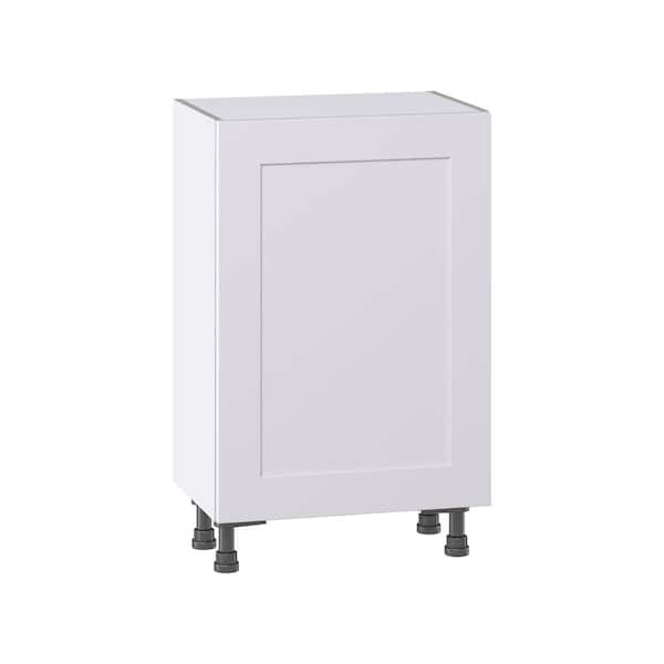 J COLLECTION Roseland 21 in. W x 14 in. D x 34.5 in. H Assembled Shaker Full Height Door Base Kitchen Cabinet in Warm White