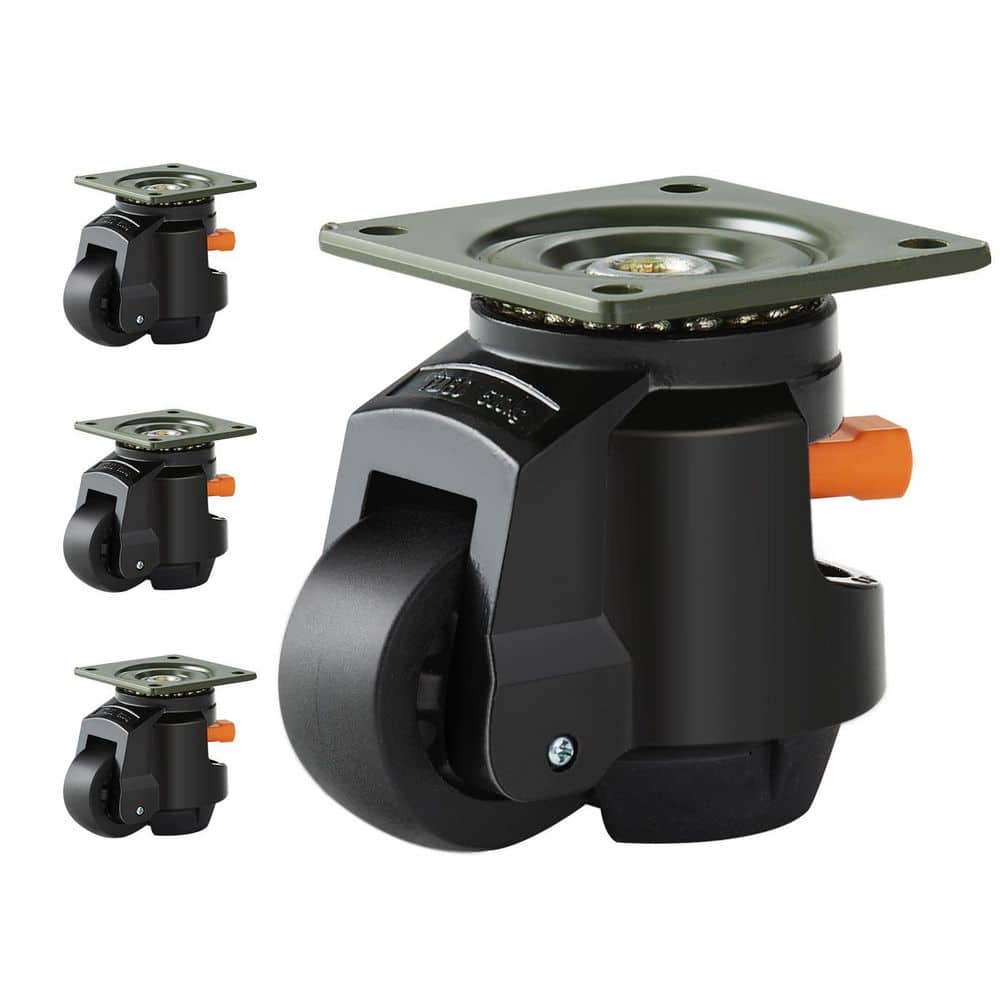 2.5 in. Black, Nylon,Heavy Duty Swivel Caster 2200 lbs.Total Load Capacity,with Upgraded Handle Design 2025 update price history on PriceWatchPro