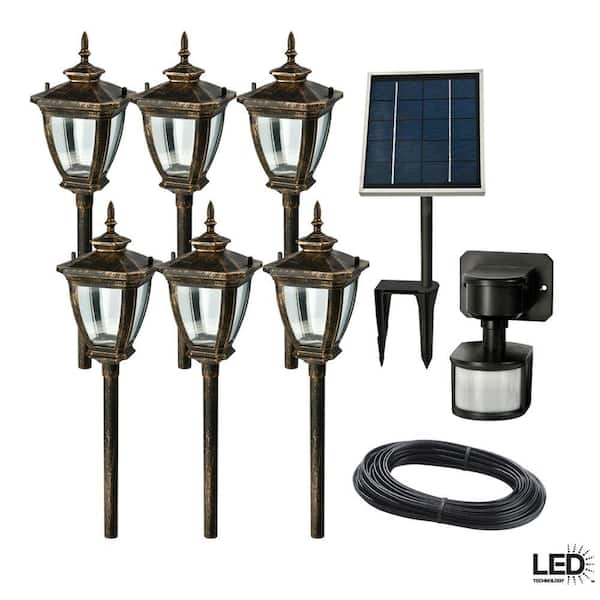 Hampton Bay Bronze LED Cast Aluminum Pathway Light Kit