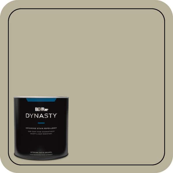 BEHR DYNASTY 1 qt. #N340-3 Bonsai Pot One-Coat Hide Satin Enamel Interior Stain-Blocking Paint and Primer