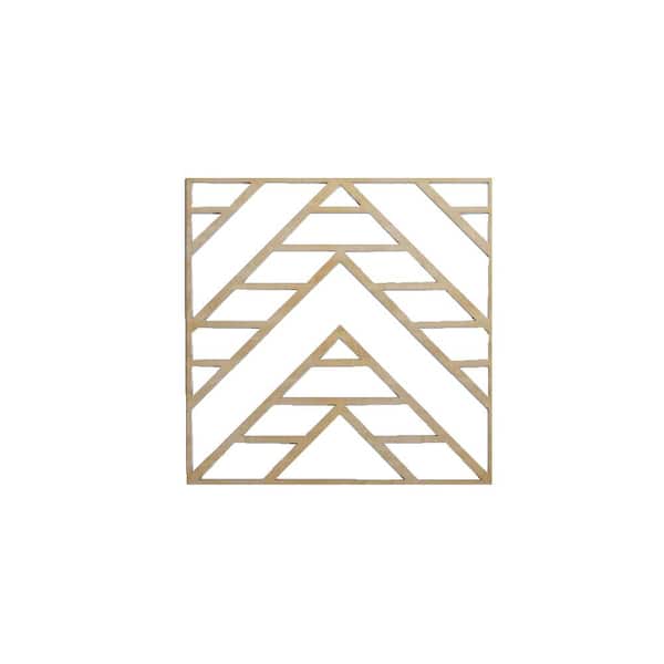 Ekena Millwork 23-3/8" x 23-3/8" x 1/4" Large Gilcrest Decorative Fretwork Wood Wall Panels, Birch (50-Pack)