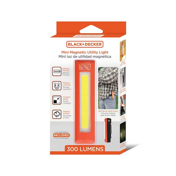 Utility Light, 300LM Battery-Powered COB LED, Lightweight and Waterproof