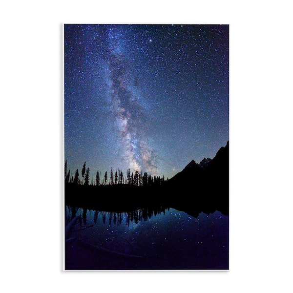 Stupell Industries Nebula Reflection in Lake by Royce Bair Unframed Nature Graphic Art Print 19 in. x 13 in.