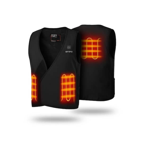 Unisex Medium Black 7.38-Volt Lithium-Ion Adjustable Heated Vest Liner with (1) 4. 8Ah Battery