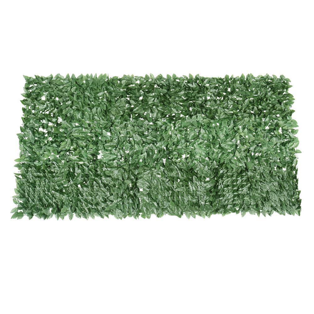 VINGLI 59 in. x 94 in. H Plastic Garden Fence Green Artificial Hedges ...