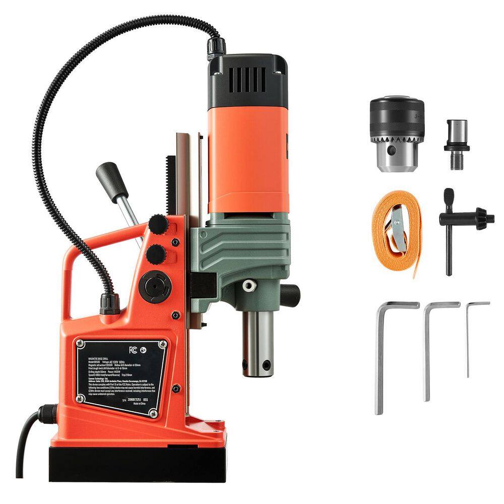 Magnetic Drill Press, 2 in. 0-800 RPM Adjustable Speed Portable Mag Drill Press, with Weldon Shank for Metal Surface price history on PriceWatchPro