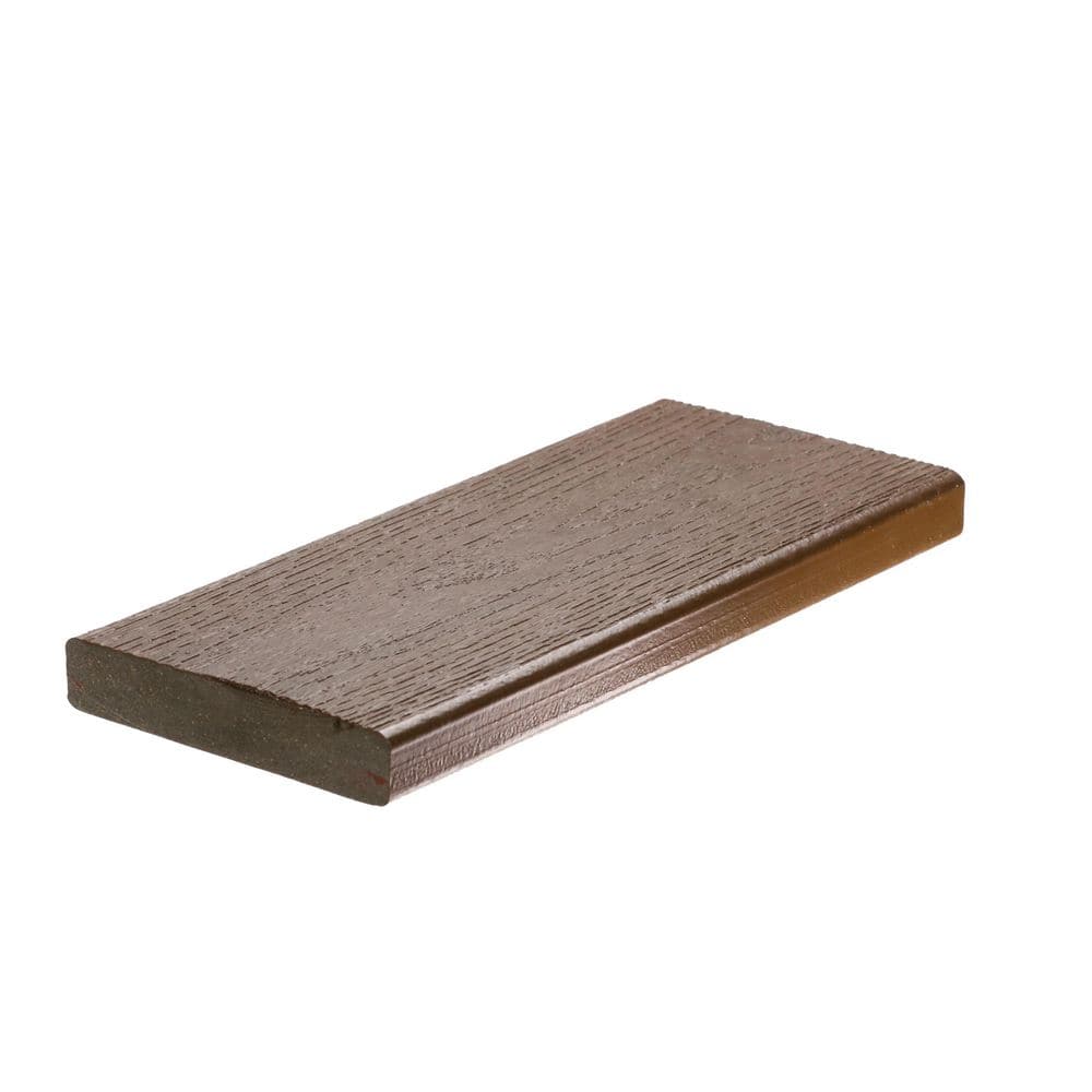 Optima Dekk 1 in. x 6 in. x 12 ft. Dark Mahogany Solid Edge Composite Deck Board price history on PriceWatchPro