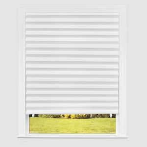 Cut-to-Size White 36 in. x 72 in. Light Filtering Paper Cordless Temporary Blind/Shade 6 Pack