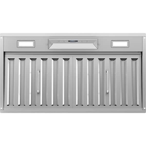 Tornado II 27 in. 600 CFM Insert Range Hood with LED Lights in Stainless Steel