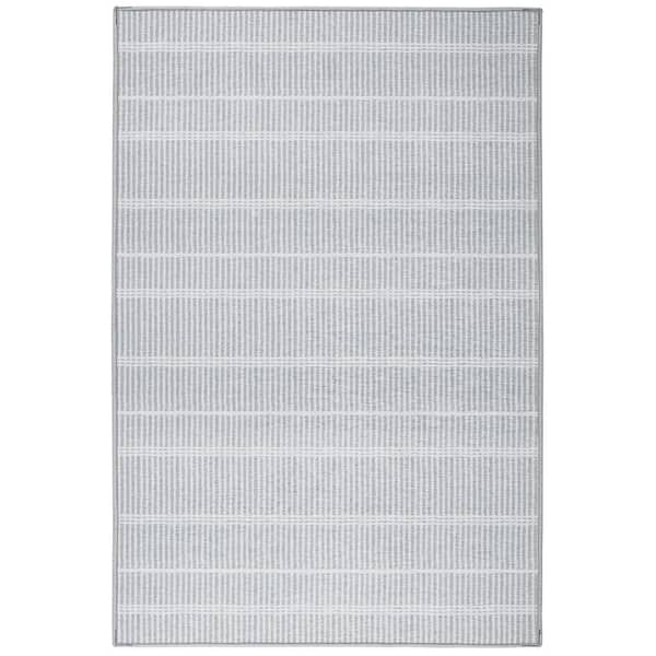 Samson Machine Washable Grey 2 ft. x 3 ft. Indoor Area Rug