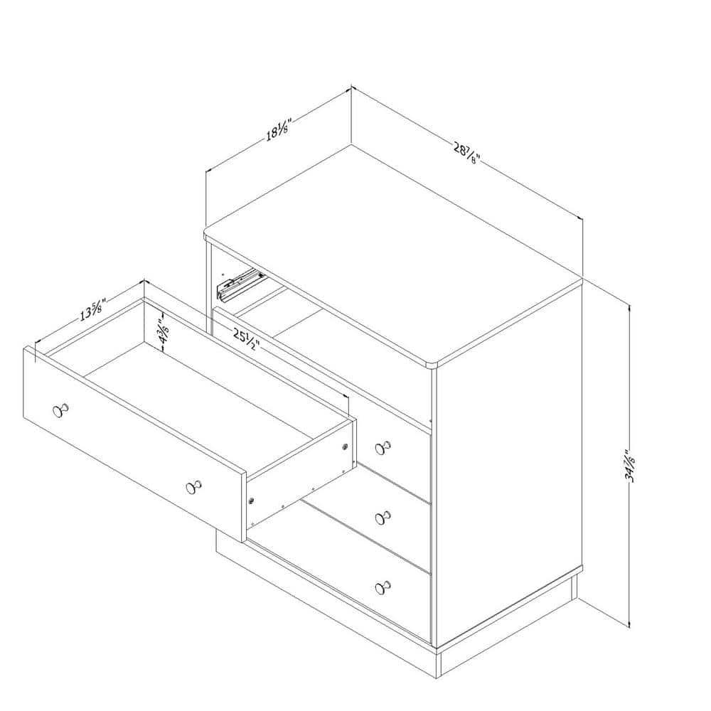 Versa Weathered Oak 2-Drawer Traditional Nightstand
