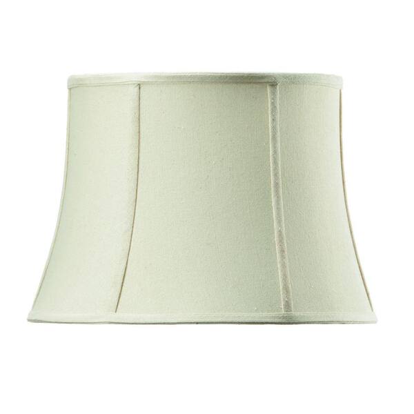 Home Decorators Collection Tapered Small 14 in. Diameter Ivory Linen Drum Shades