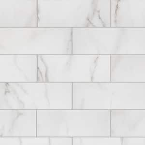 Michelangelo Calacatta Matte 3.75 in. x 12 in. Porcelain Floor and Wall Tile (500 sq. ft. /pallet)