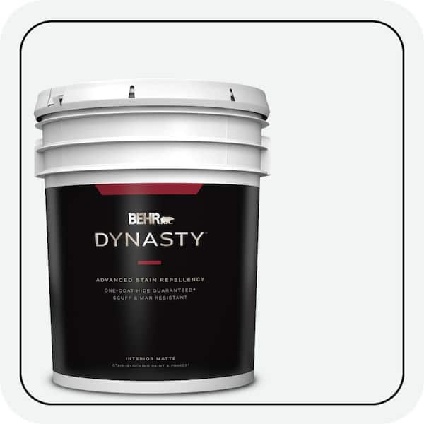 BEHR DYNASTY 5 gal. #BL-W09 Bakery Box Matte Interior Stain-Blocking Paint & Primer