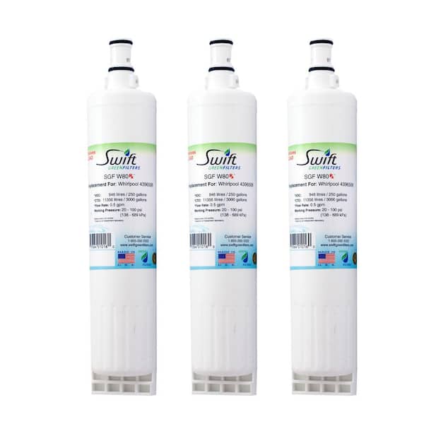 Swift Green Filters Replacement Water Filter for Whirlpool 4396508 (3-Pack)