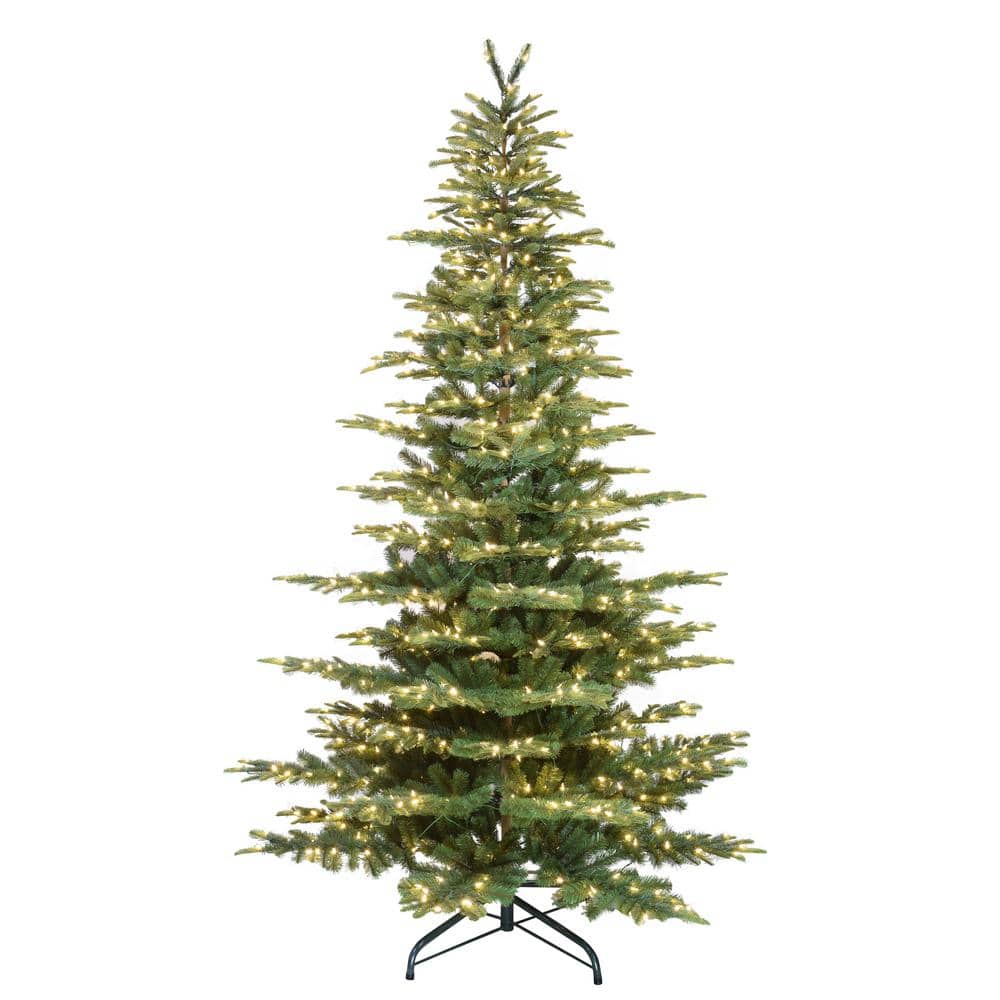 Home Accents Holiday 9 ft Colorado Green Fir LED Pre-Lit Artificial ...