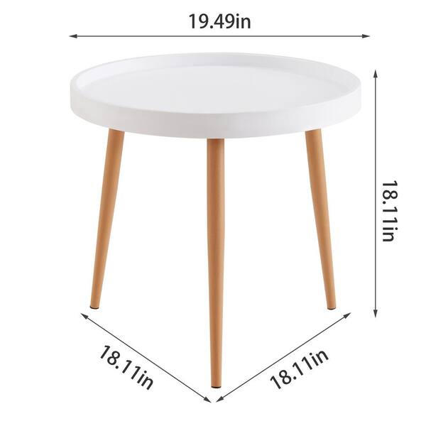 White round 2024 kids table