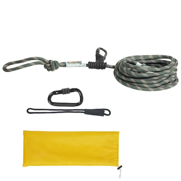 SKYSHALO Tree Stand Safety Rope, 30 ft. /91.44 m Treestand Lifeline Rope 30KN Breaking Tension, 0.6 in. Hunting Safety Line