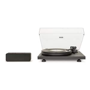 C Series Record Player With Speaker in Black