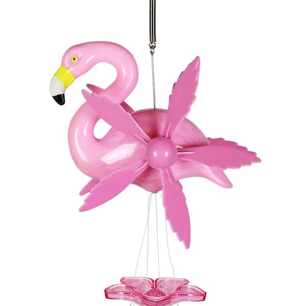 Exhart WindyWing Pink and Green Hummingbird Wind Chimes 40172 - The Home  Depot