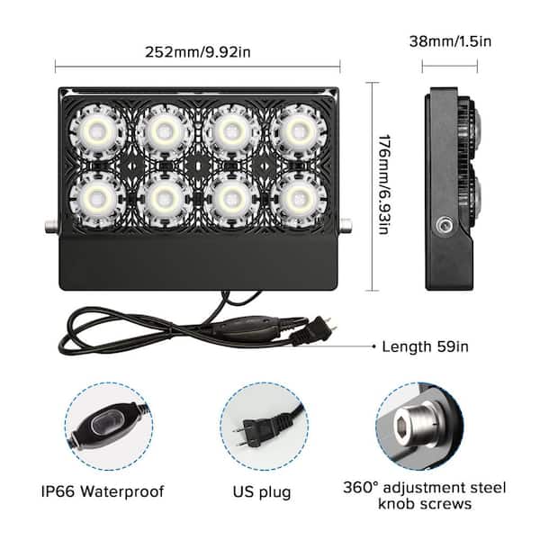 Reviews for SANSI 50-Watt 5,000 Lumens Black Outdoor