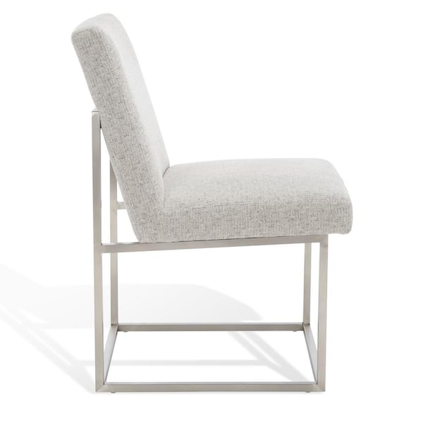 SAFAVIEH Jenette Gray/Silver 18.3 in. Wood Dining Chair