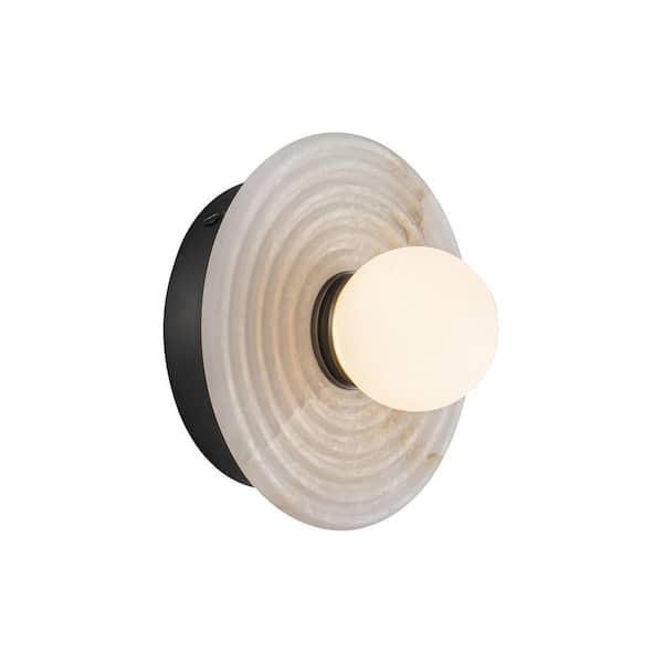 ALORA Dahlia 6-in 1 Light 6-Watt Urban Bronze/Alabaster Integrated LED Vanity Light