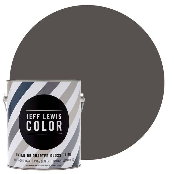 Jeff Lewis Color 1-gal. #JLC112 Beaver Quarter-Gloss Ultra-Low VOC Interior Paint