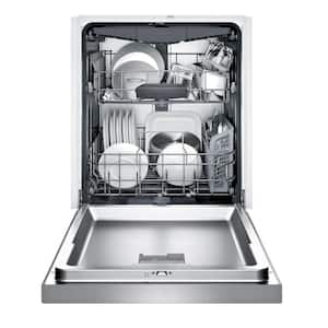 300 Series 24 in Front Control Built-In Stainless Steel Dishwasher w/3rd Rack, Stainless Steel Tall Tub, 44dBA, 5-Cycles
