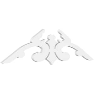 1 in. x 48 in. x 14 in. (7/12) Pitch Milton Gable Pediment Architectural Grade PVC Moulding