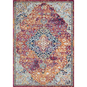 Hailey Rosy Peach Red 8 ft. x 10 ft. Area Rug
