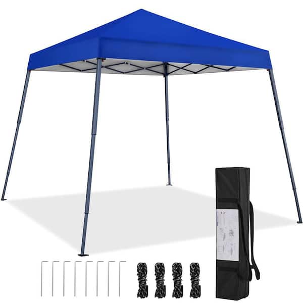 Yaheetech 10 ft. x 10 ft. Pop-Up Outdoor Canopy Waterproof Sun Protection Shelter With Carrying Bag Sandbag Ropes Pegs