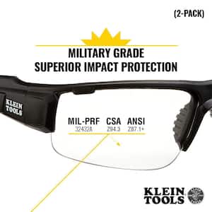 PRO Safety Glasses, Wide Lens, (2-Pack)