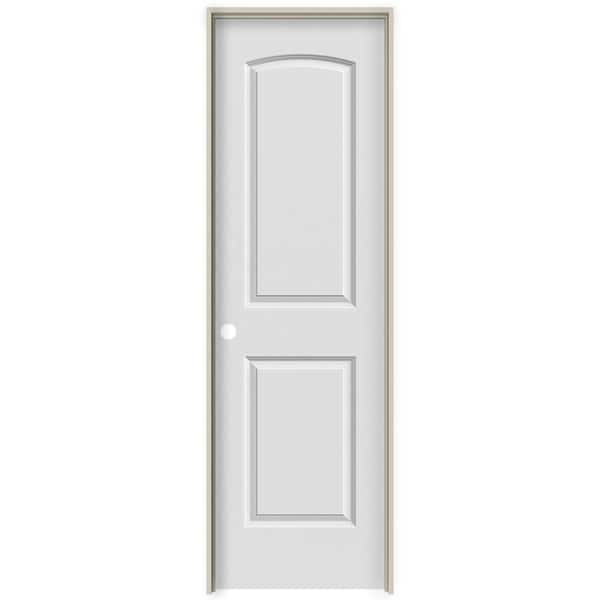 MMI Door 18 in. x 80 in. Smooth Caiman Right-Hand Solid Core Primed Molded Composite Single Prehung Interior Door