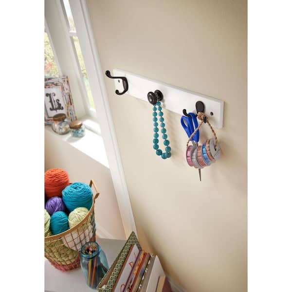 Wall Mounted Coat Hooks, Heavy Duty Double Prong Coat Hooks for Scarf for  Bedroom (Gold) : : Home