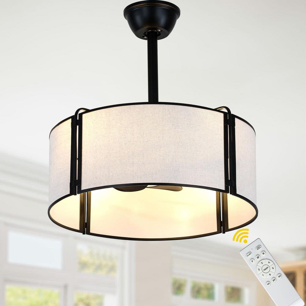20 in. Indoor DC Motor LED Reversible Black Ceiling Fan with Dimmable Light and Remote, 6 Speed Fan Lighting price history on PriceWatchPro