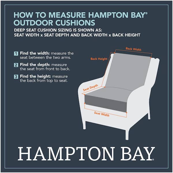 Hampton Bay 24 in. W x 24 in. D Cushionguard Deep Seat