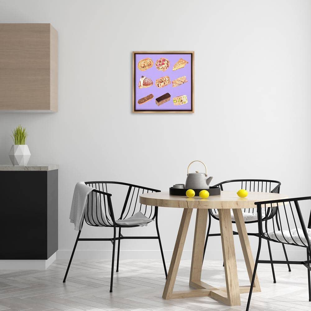UPC 199235153398 product image for Bakery Goods on Purple by Melissa Wang Brown Floater Frame Food Graphic Art Prin | upcitemdb.com